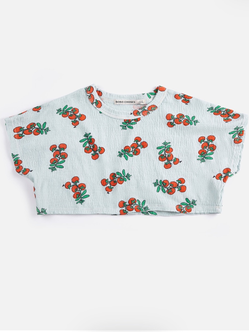 Bobo Choses Juicy Tomatoes All Over Crop T Shirt Size 6-7 Years